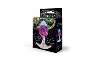 Лиловая анальная пробка - 9 см.