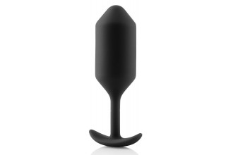 Чёрная пробка для ношения B-vibe Snug Plug 3 - 12,7 см.