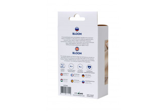 Синяя силиконовая расширяющая анальная втулка Bloom - 9 см.