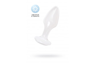 Белая акриловая анальная втулка - 8 см. Белая акриловая анальная втулка - 8 см.