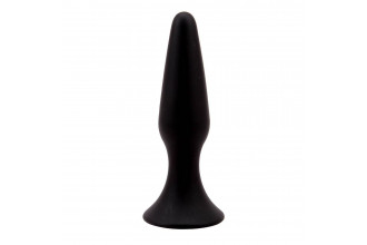 Черная анальная пробка L Silicone Plug - 12,8 см.