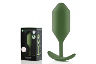 Пробка цвета хаки для ношения B-vibe Snug Plug 4 - 14 см.