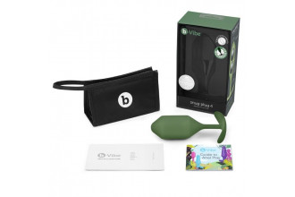 Пробка цвета хаки для ношения B-vibe Snug Plug 4 - 14 см.