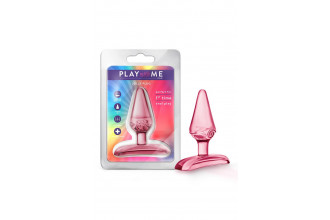 Розовая анальная пробка Jolly Plug - 7 см.