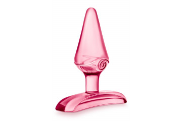 Розовая анальная пробка Jolly Plug - 7 см.