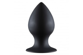 Чёрная анальная пробка Thick Anal Plug Small - 7,8 см.