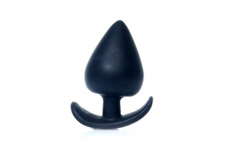 Черная анальная втулка Bubble - 9,5 см.