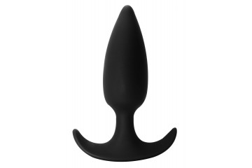 Чёрная анальная пробка Delight - 10,5 см.