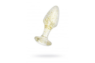 Золотистая акриловая анальная втулка - 8 см. Золотистая акриловая анальная втулка - 8 см.
