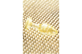 Золотистая акриловая анальная втулка - 8 см. Золотистая акриловая анальная втулка - 8 см.