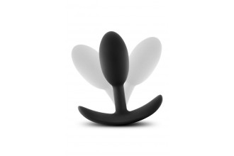 Черный анальный стимулятор Vibra Slim Plug Small - 8,8 см.