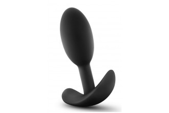 Черный анальный стимулятор Vibra Slim Plug Small - 8,8 см.