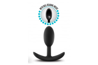 Черный анальный стимулятор Vibra Slim Plug Small - 8,8 см.