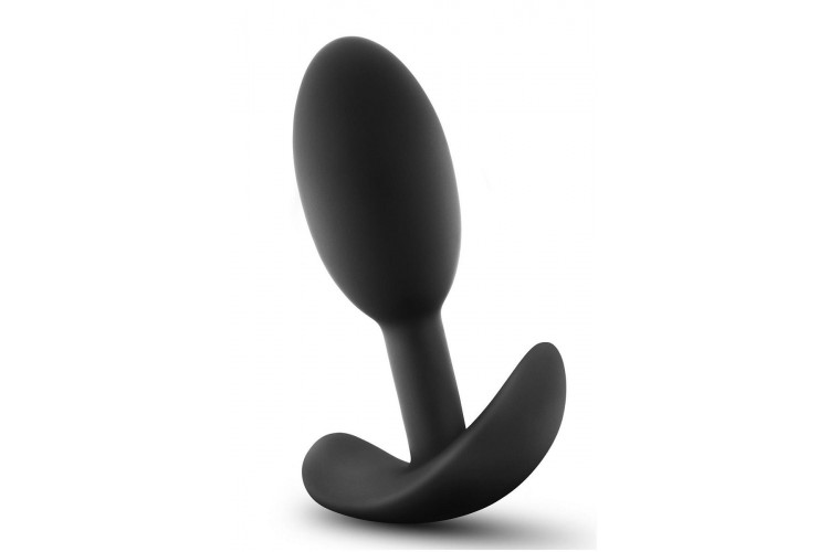 Черный анальный стимулятор Vibra Slim Plug Small - 8,8 см.