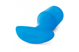 Синяя пробка для ношения B-vibe Snug Plug 5 - 14 см.