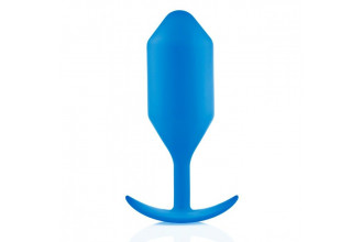 Синяя пробка для ношения B-vibe Snug Plug 5 - 14 см.