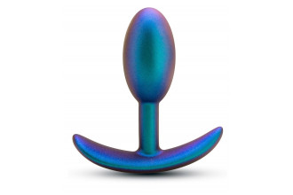 Синяя анальная пробка со смещенным центром тяжести The Nebula Plug - 9 см.