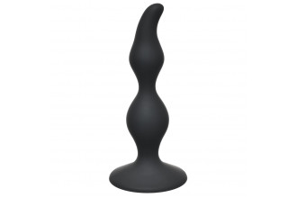 Чёрная анальная пробка Curved Anal Plug Black - 12,5 см.