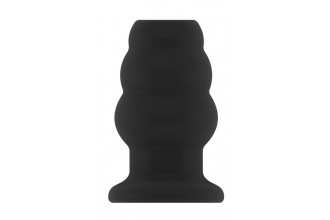 Чёрная анальная пробка с тоннелем №49 Small Hollow Tunnel Butt Plug 3 Inch - 7,7 см.
