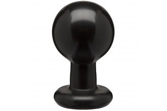 Круглая черная анальная пробка Classic Round Butt Plugs Large - 12,1 см.