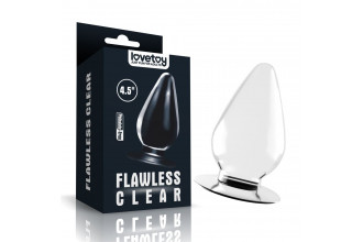 Прозрачная анальная пробка Flawless Clear Anal Plug - 11,5 см.