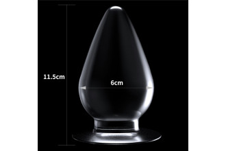 Прозрачная анальная пробка Flawless Clear Anal Plug - 11,5 см.