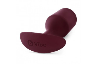 Бордовая пробка для ношения B-vibe Snug Plug 5 - 14 см.