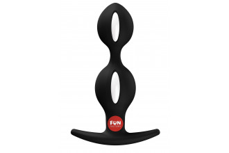 Черный анальный стимулятор B Balls Duo - 13 см.