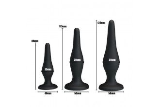 Набор из 3 силиконовых анальных пробок для начинающих Mini Anal Kit