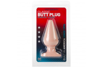 Анальная пробка телесного цвета Butt Plugs Smooth Classic Large - 14 см.