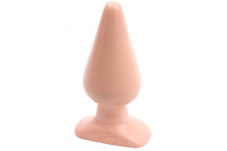 Анальная пробка телесного цвета Butt Plugs Smooth Classic Large - 14 см.