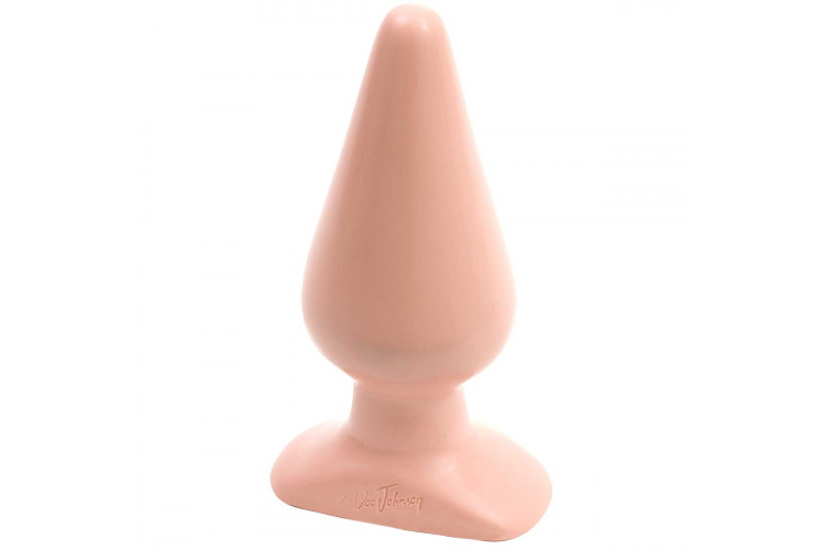 Анальная пробка телесного цвета Butt Plugs Smooth Classic Large - 14 см.