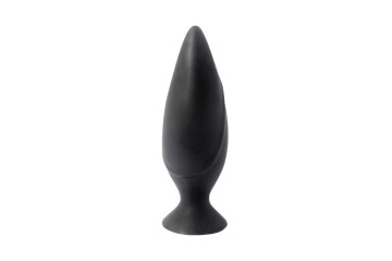 Черная большая анальная пробка Mojo Spades Large Butt Plug - 12 см.