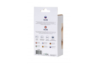 Фиолетовая силиконовая анальная пробка Glob - 10 см.