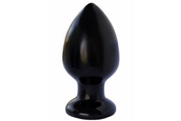 Чёрная анальная пробка MAGNUM 9 - 13 см.