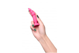 Розовая анальная втулка Hild - 11 см.