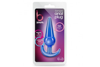 Синяя анальная пробка в форме якоря Large Anal Plug - 12,2 см.