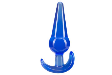 Синяя анальная пробка в форме якоря Large Anal Plug - 12,2 см.