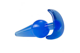 Синяя анальная пробка в форме якоря Large Anal Plug - 12,2 см.
