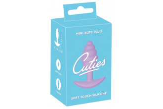 Фиолетовая анальная втулка Mini Butt Plug - 7,5 см.