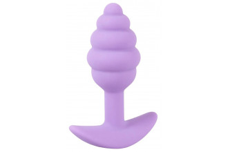 Фиолетовая анальная втулка Mini Butt Plug - 7,5 см.