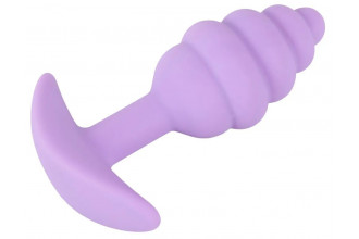 Фиолетовая анальная втулка Mini Butt Plug - 7,5 см.