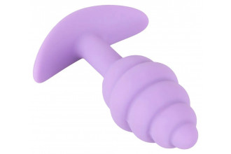 Фиолетовая анальная втулка Mini Butt Plug - 7,5 см.
