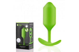 Лаймовая пробка для ношения B-vibe Snug Plug 3 - 12,7 см.