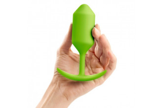 Лаймовая пробка для ношения B-vibe Snug Plug 3 - 12,7 см.