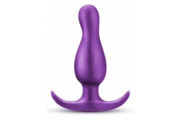 Фиолетовая анальная пробка The Quantum Plug - 8,9 см.