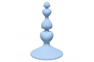 Голубая анальная пробка Sweetheart Plug Blue - 10 см.