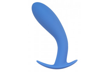 Голубая анальная пробка Strong Force Anal Plug - 14 см.