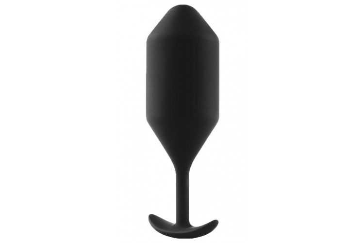 Чёрная пробка для ношения B-vibe Snug Plug 5 - 14 см.