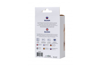 Синяя силиконовая расширяющая анальная пробка Bloom - 8,5 см.